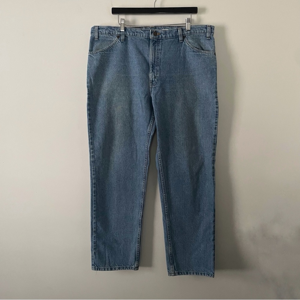 Levis Vintage 90s Orange Tab Medium Wash 506 Straight Leg Jeans Size 42x32